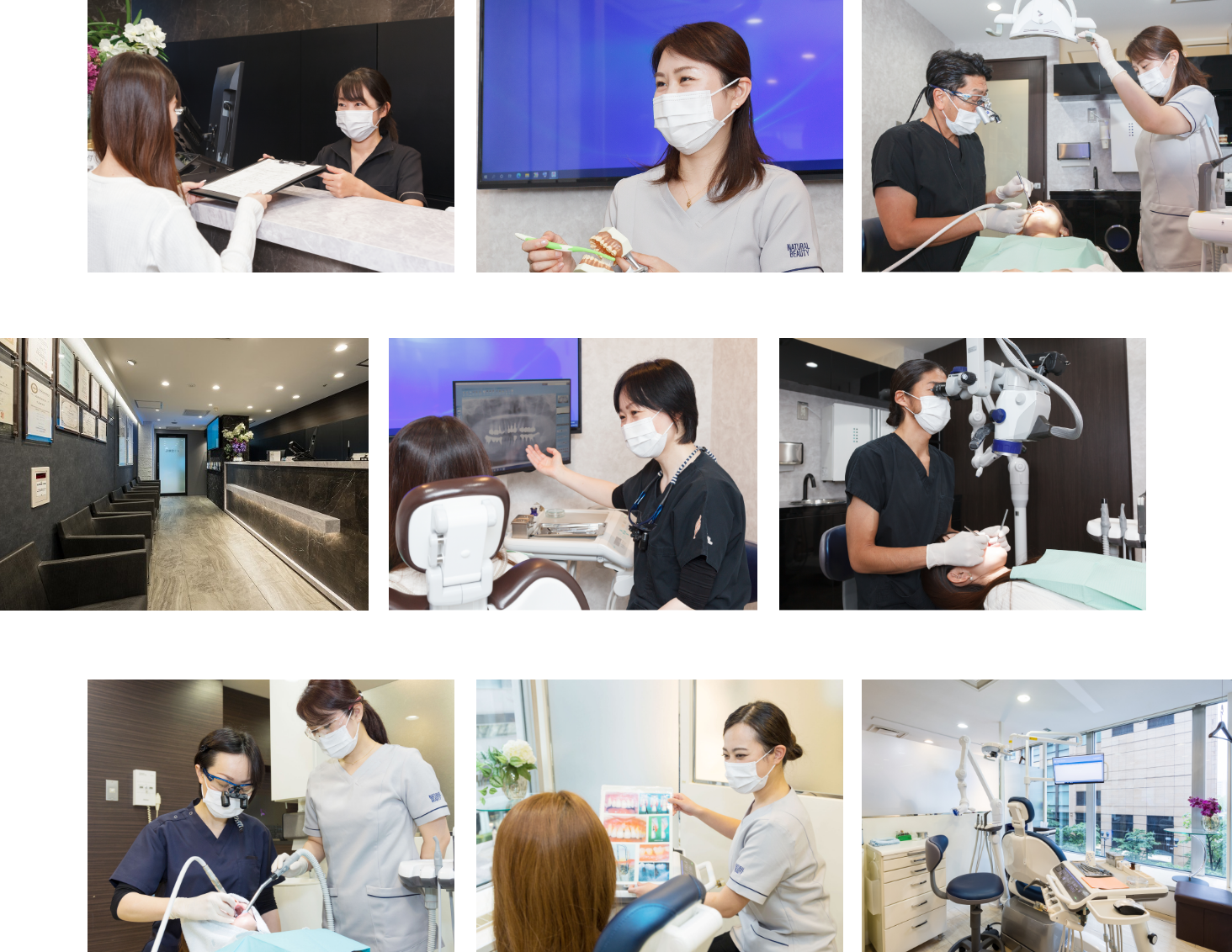 各科の専門医・認定医が連携し認定衛生士・認定技工士ともにチーム医療を行います